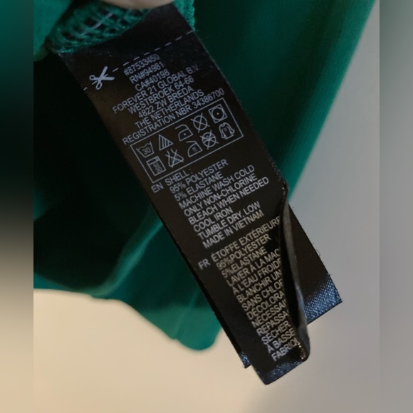 Forever 21 Green Fitted Mini Dress St. Patrick’s Day Dress Size Women’s Small - Picture 5 of 5